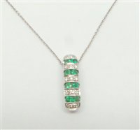 Necklace Bliss Woman Cabaret in Gold Smeraldo 0.36 Ct 20033628 - 20033628